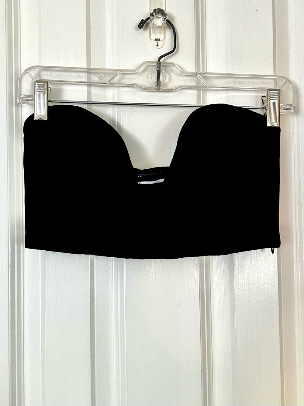 🖤 ZARA Black Strapless Bustier Corset Top XS Sweetheart